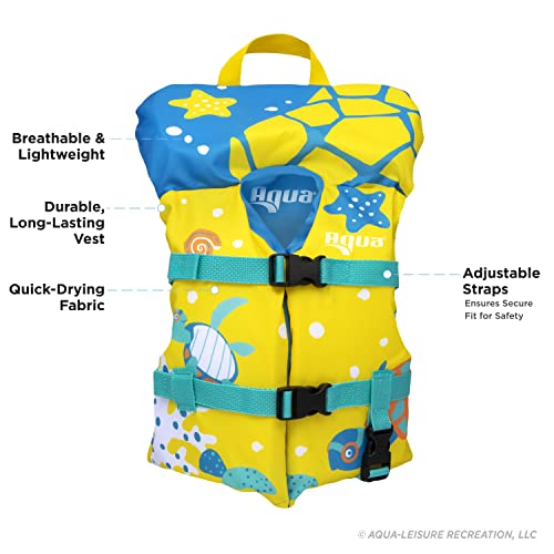 Oceans7 US Coast Guard Approved Infant Life Jacket 8-30 lbs – Type II Personal Flotation Device Flex-Form Chest - Seafoam ...