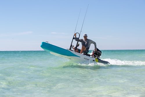 BOTE Rover Aero 12 FT 6 in Inflatable Micro Skiff, Blow up SUP for Adults Kids Family Friendly, APEX Pedal Drive & HP Moto...