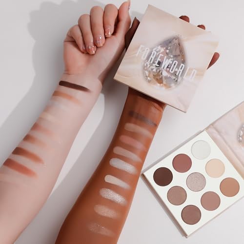 docolor Neutral Eyeshadow Palette 9 Colors Nude Brown Eyeshadow Palette Eye Shadow Palette Makeup Palettes with Velvety an...
