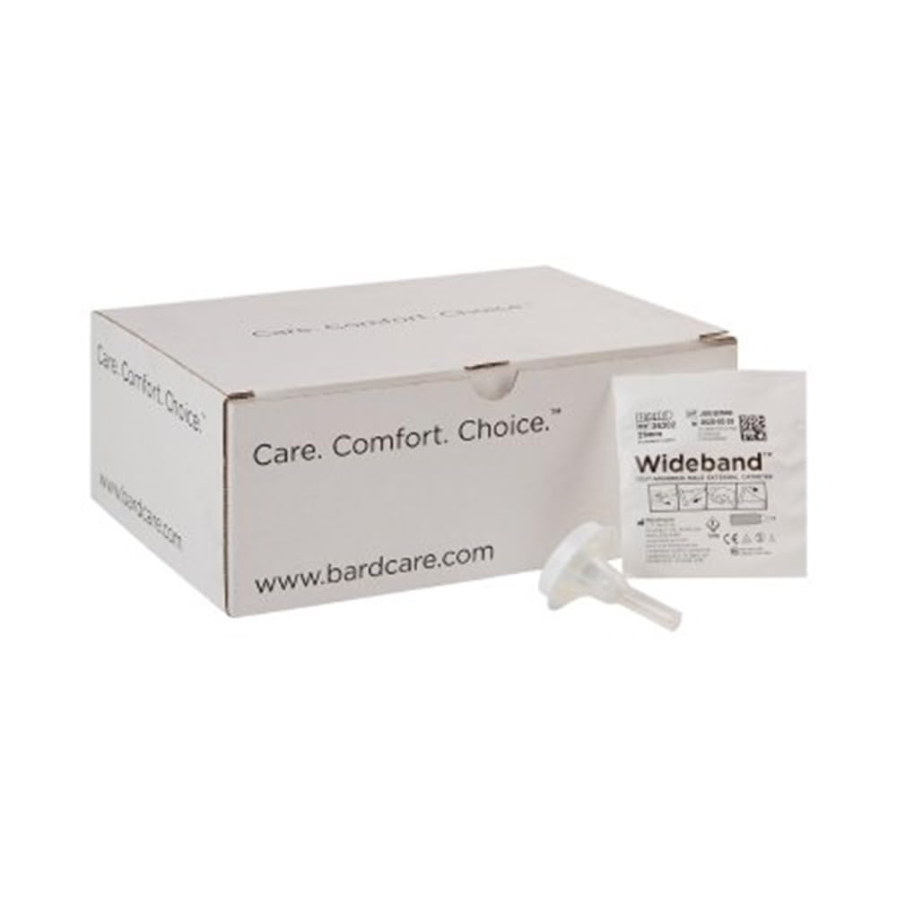30 Pack Condom External Catheters 29mm, Medium, Rochester Wideband, Extra Adhesive # 36302