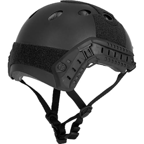 Lancer Tactical Fast Helmet - PJ Type Multifunctional Protective NVG Mount for Airsoft, Paintball, Military, Sports, Hunti...