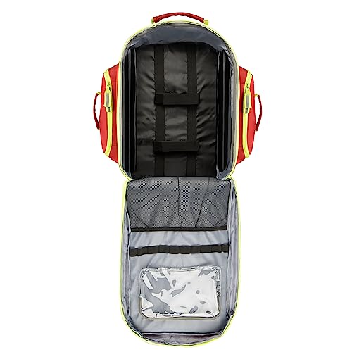 Scherber Fully-Stocked Premium First Responder Backpack | EMT/EMS Medic Trauma & Oxygen Medical Professional Kit | Bag w/ ...