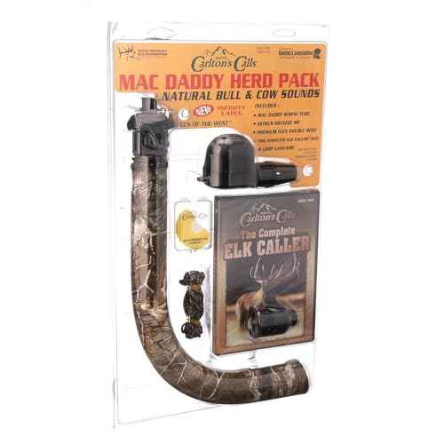 Hunters Specialties Carlton's Calls Mac Daddy Herd Pack Hunting Accessories, Easy-to-Use Cow Elk Game Calls Combo for Hunting