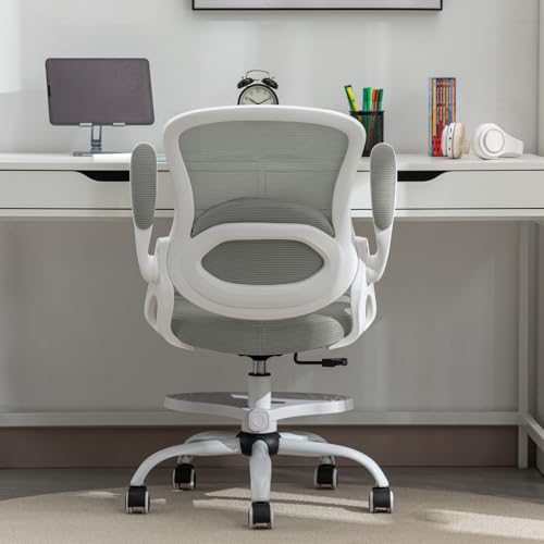 Kids Desk Chair,Ergonomic Study Chair with Adjustable Height,Swivel Mesh Desk Chair with Wheels,Home Office Chair for Chil...