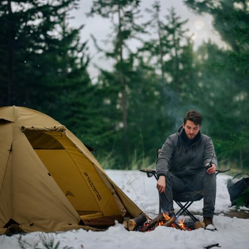BISINNA 4 Season Tent for Backpacking Winter Tents 2 Person Lightweight Cold Weather Tents Waterproof Double Layer All Sea...