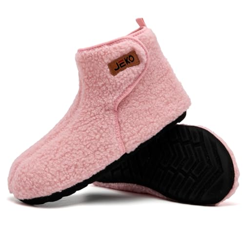 UUBARIS Bootie Slippers for Women Men Furry Warm House Sock Shoes For Indoor Outdoor Travel