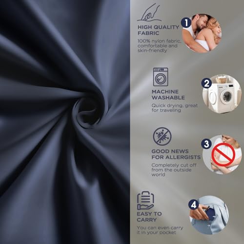 JAICOM Ultralight Sleeping Bag Liner - 5.3 oz Washable Adult Sleep Sack & Travel Sheets, Self Tan Sleep Sack with Two-Way-...