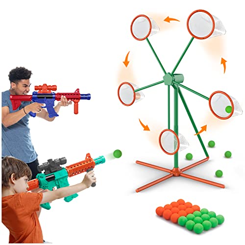 Marlrin Shooting Games Toys for Age 5 6 7 8 9 10+ Year Old Boys, Kids Toy Sports & Outdoor Game with Moving Shooting Targe...