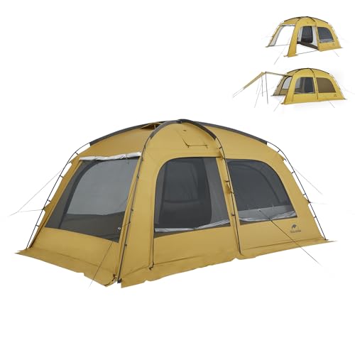 Naturehike Dune Hot Tent with Stove Jack,Double Layer 4 Season Tent,Waterproof 2-4 Person Tents for Camping