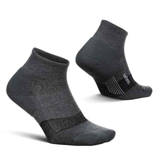 Feetures Merino 10 Cushion Quarter Sock Stripe
