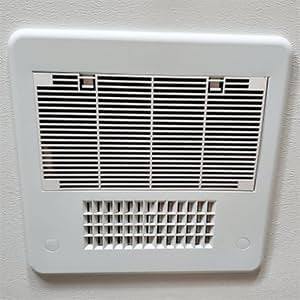 For Dometic 3104928.019 RV Air Conditioner Grille Replacement, AC Vent Cover, RV Cooling System Accessory, Duo-Therm Replacement Air Conditioner Vent Cover with Filter Pads, Polar White, 14.1" x 7.7"