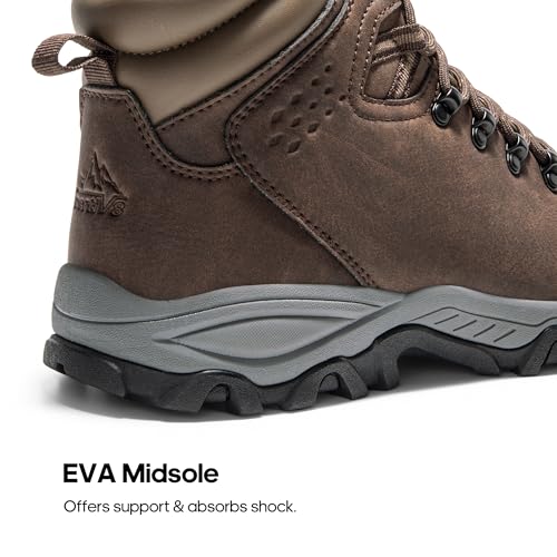 NORTIV 8 Mens Hiking Winter Snow Insulated Waterproof Outdoor Boots