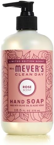 Mrs. MEYER'S Clean Day Liquid Hand Soap Variety Pack 12.5 Fl Oz Each, 1 CT (Rose + Lilac + Mint + Honeycomb)