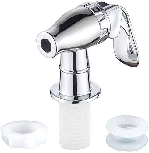 Silver Beverage Dispenser Replacement Spigot, Push Style Spigot for Beverage Dispenser Carafe, Water Dispenser Replacement...