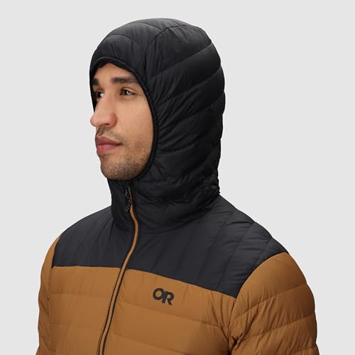 Outdoor Research Men's Transcendent Down Hoodie Jacket | Water & Wind Resistant, Insulated, Lightweight, Standard Fit