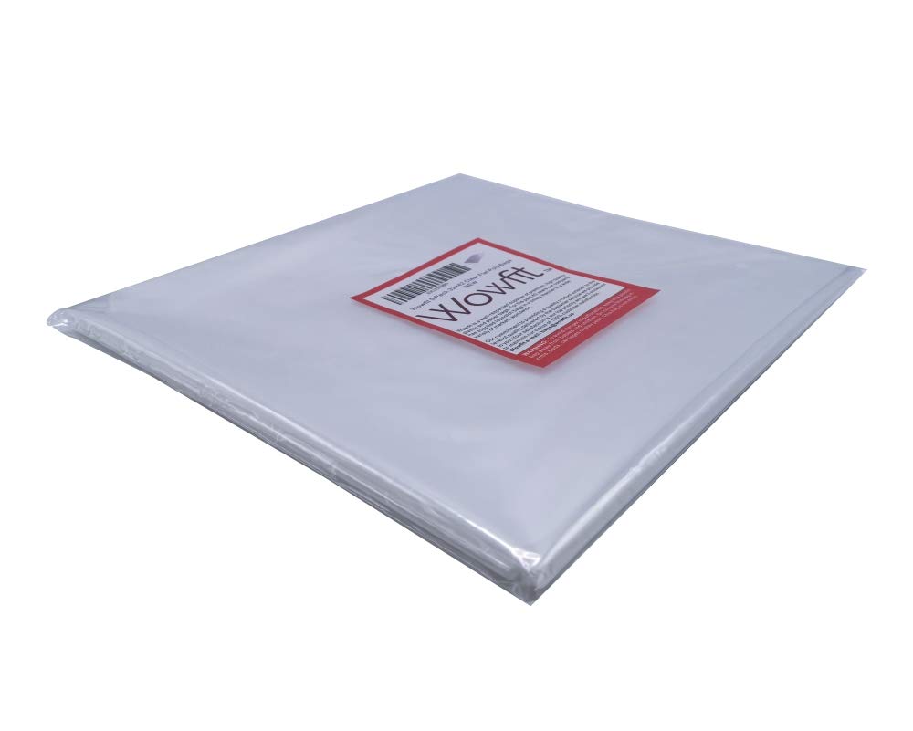 Wowfit 5 CT 45x65 inches Extra Large Clear Plastic Bags Perfect for Car Seat, Luggage, Suitcase, Stroller, Chair, Kids Bike and Attic Storage (2 Mil Flat Bags, Include 5 Ties)