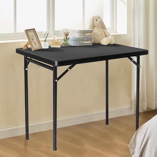 FROASISPRO Folding Table 3ft Rectangular All-Occasion Plastic Folding Event Table for Indoor and Outdoor, Portable Desk, C...