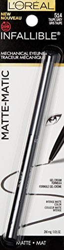 L'Or  al Paris Infallible Matte-Matic Mechanical Eyeliner, Taupe Grey, 0.01 oz.