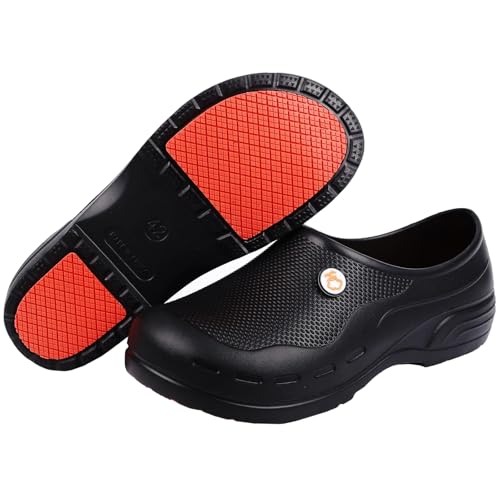 VAVSYL Slip Resistant Work Shoes for Women,Lightweight Waterproof Chef Shoes Men,Non Slip Work Shoes for Nurse/Kitchens/Re...
