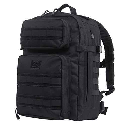Rothco Fast Mover Tactical Backpack - Outdoor Hiking Pack for EDC Essential Gear (Black)