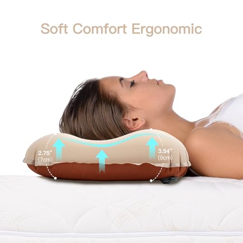 Night Cat Sleeping Bag for Camping with Self-Inflatable Camping Pillow for Adults Ultralight Wearable Quilt 3 Seasons Suit...