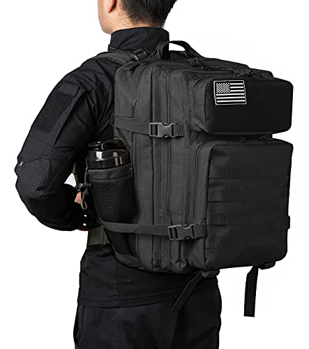 QT&QY 45L Tactical backpack & Tactical Toiletry Bag