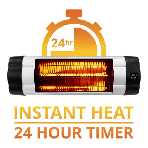 E-Z UP Infrared Indoor/Outdoor Canopy Heater Kit, Mounts on Canopy/Shelter, 3 Heat Settings, Remote Control (Canopy/Shelte...