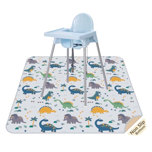 Splat Floor Mat for Under High Chair/Arts/Crafts by CLCROBD, 51" Waterproof Anti-Slip Food Splash Spill Mess Mat, Washable...