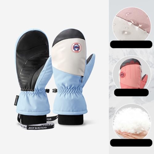Winter Waterproof Ski Snow Warm Gloves for Men Women Windproof Cold Weather for Cycling Sports Outdoor Daily Work