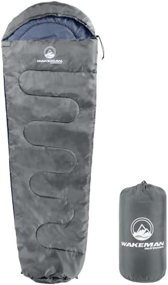 Mummy Sleeping Bag - Adult Cold Weather Sleeping Bag Rated to 25°F - Waterproof with Drawstring Hood - Camping Equipment b...