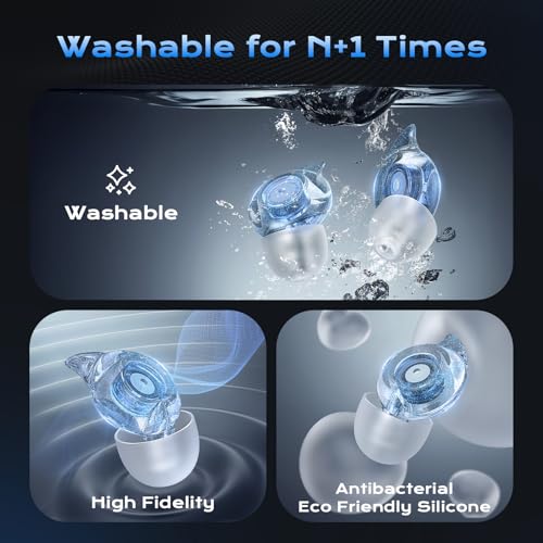 Ear Plugs for Concerts, 2 Pairs High Fidelity Ear Plugs with Acoustic Filter – NRR of 22 and 24dB Noise Reductions for Fes...