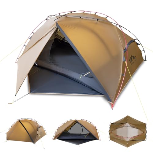 Night Cat Ultralight Backpacking Tent: Waterproof Lightweight Two People Camping Tent for Outdoor Hiking Trekking with Dou...