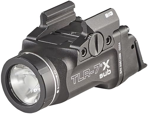 Streamlight 69401 TLR-7 X sub 500-Lumen Tactical Weapon Light Designed Exclusively and Solely for Sig Sauer P365 & P365XL ...