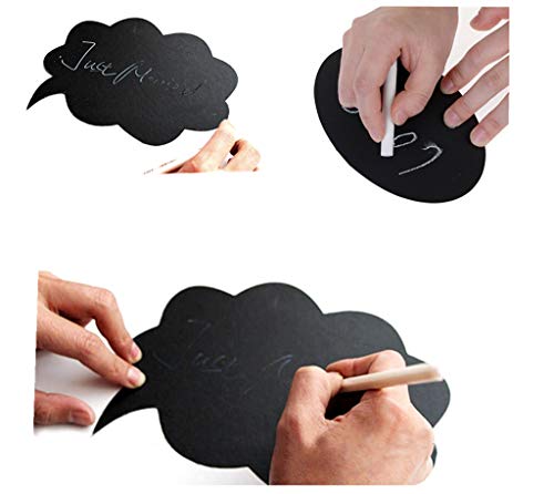 Photo Booth Props Kit,Writable Black Paper Card Board Photographing Props for Wedding Birthday Prom Party Favor(10pcs with...