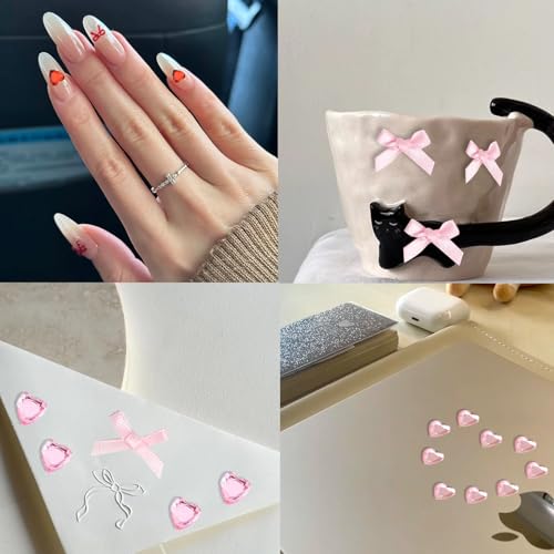 NOOEPC NOOEPC Face Gems Heart Rhinestones Bow Stickers Festival Essentials Rave Accessories Rhinestone Stickers for Face, ...