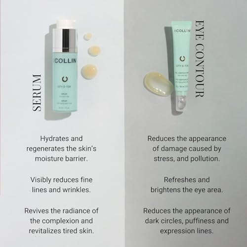 G.M. COLLIN City D-Tox Serum | Urban Face Serum | Hydrates & Visibly Reduces Fine Lines & Revitalizes Dull Skin | Restores Skin Comfort