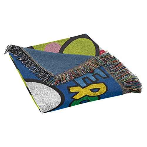 NORTHWEST Woven Tapestry Throw Blanket, 48" x 60", Keroppi Wave Keroppi