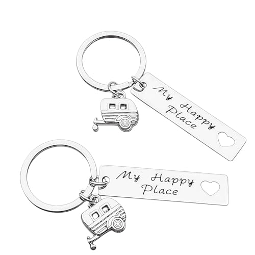 Motorhome Keyring Pendant Shitter's Full Camping Keychain Camper Lover Holiday Merry Christmas Graduation Gift for Women Men