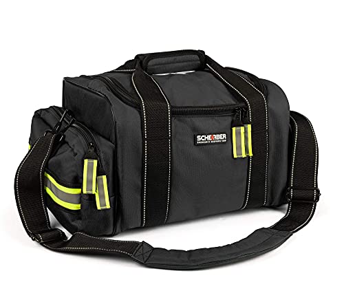 Scherber Fully-Stocked First Responder Bag | Professional EMT/EMS Trauma & Bleeding Medical Kit | HSA/FSA Approved | CAT T...