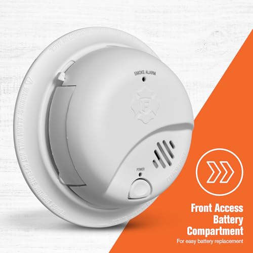 First Alert SMI100, Battery-Operated Smoke Alarm, 3-Pack