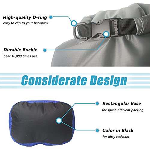 Frelaxy Dry Bag 3-Pack/5-Pack, Ultralight Dry Sack, Outdoor Bags Keep Gear Dry for Hiking, Backpacking, Kayaking, Camping,...
