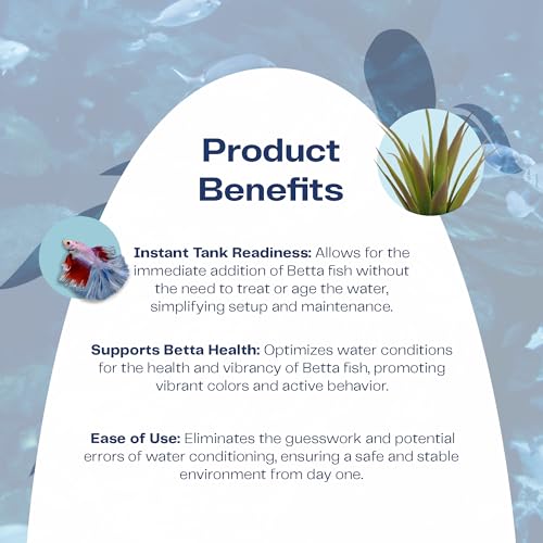 Activ Betta Water for Aquarium Décor, 33.8 fl.oz. - Premium Water Conditioner for Betta Fish Tanks, Enhances Water Quality...