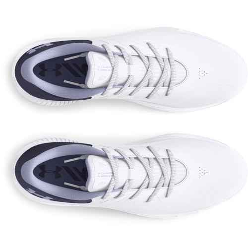 Under Armour Women's Charged Breathe 2 Spikeless Cleat, (101) White/Midnight Navy/Celeste, 7, US