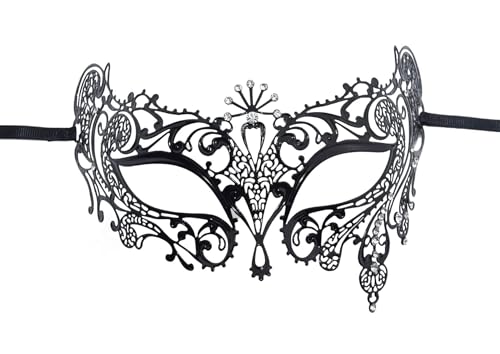KEFAN 2 Pack Couple's Venetian Masks Set Masquerade Ball Mask Carnival Mardi Gras Prom Mask