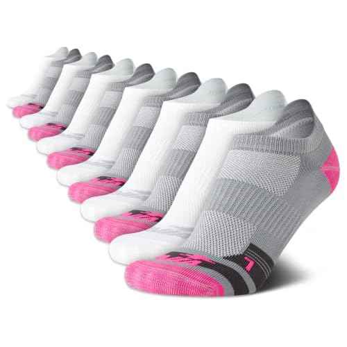 Avia Womens No Show Socks - 12 Pack Soft Stretch Moisture Wicking Athletic Low Cut Socks for Women (Size 4-9, Extended: 9-12)