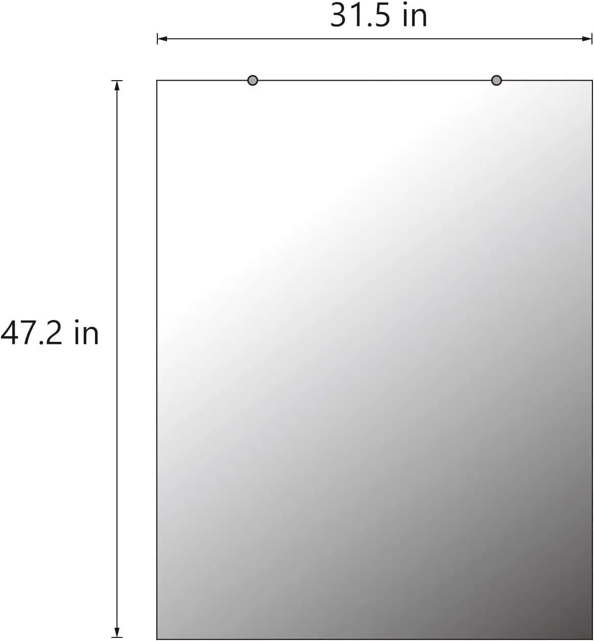 CrossROBBIN Wall Mounted Activity Mirrors for Home Gym and Commercial Use (2, 48"x32")