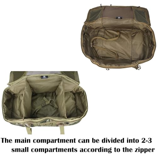 3 In 1 Tactical 85L Military Backpack Travel Duffle Bag for Weekender Gym Workout Deployment