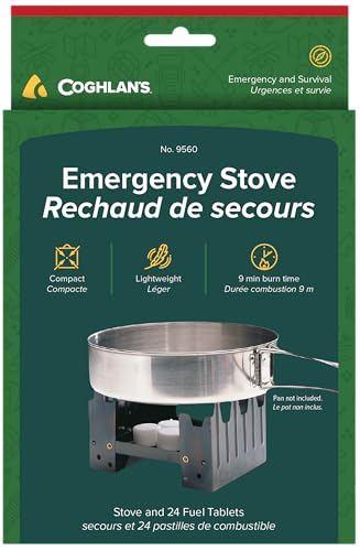 Coghlan's Emergency Stove - Lightweight, Portable Camping Stove for Backpacking, Survival, and Outdoor Cooking - Foldable ...