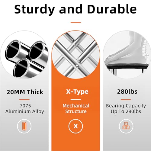 Howillto Camping Stool, 16in Tall Portable Folding Stool with Carry Bag, Upgraded Ultralight Chair with Roomy Seat for Adu...