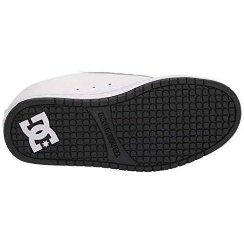 DC Men's Court Graffik Skate Shoe, White/Black/Black,15 M US
